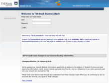 Tablet Screenshot of businessbank.tsbbank.co.nz